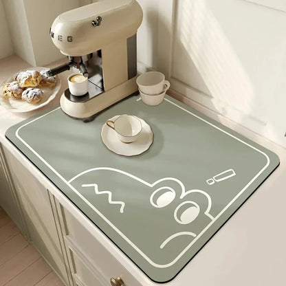 Multi-Color Diatomite Placemat – Quick-Drying, Absorbent, and Non-Slip!