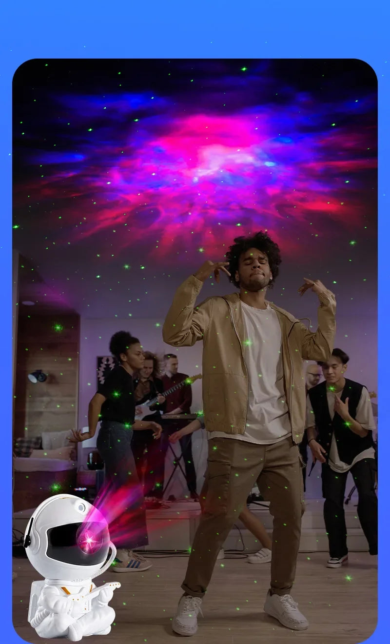 Astronaut Galaxy Star Projector – Night Light for Home, Bedroom, and Christmas Gifts