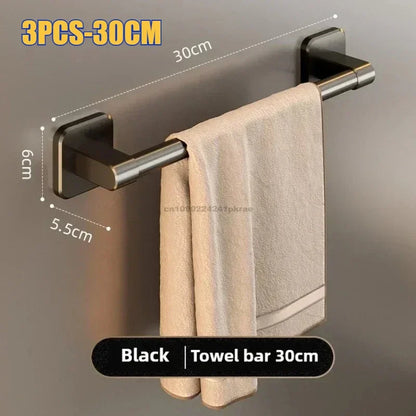 Wall Mounted Towel Rack – Stylish & Space-Saving for Bathroom & Kitchen!