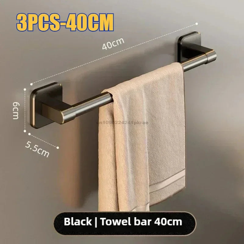 Wall Mounted Towel Rack – Stylish & Space-Saving for Bathroom & Kitchen!