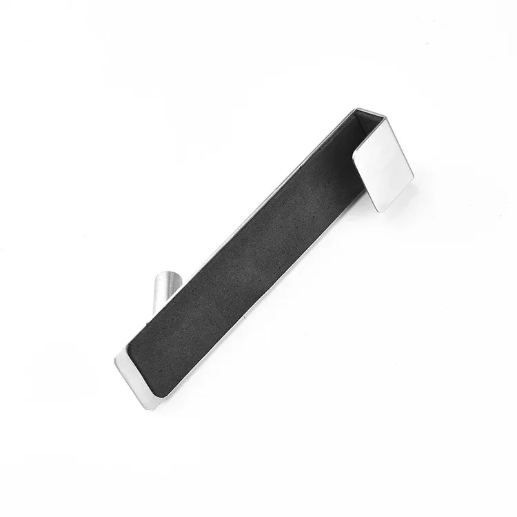 Stainless Steel Glass Door Hook - Non-Perforated & Detachable