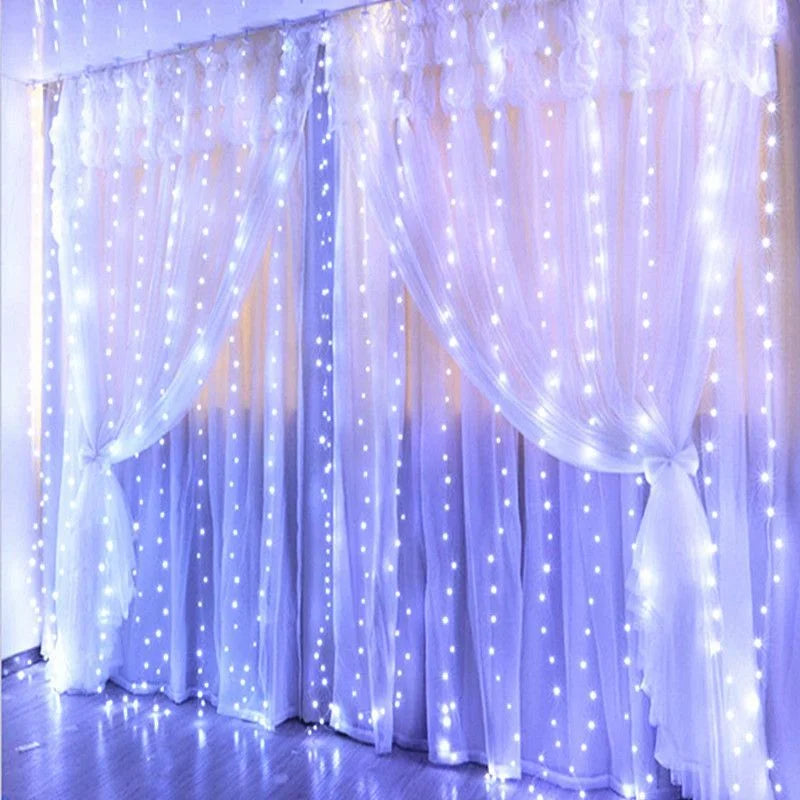 6M USB LED Fairy Curtain Lights – Festive Glow for Holidays!