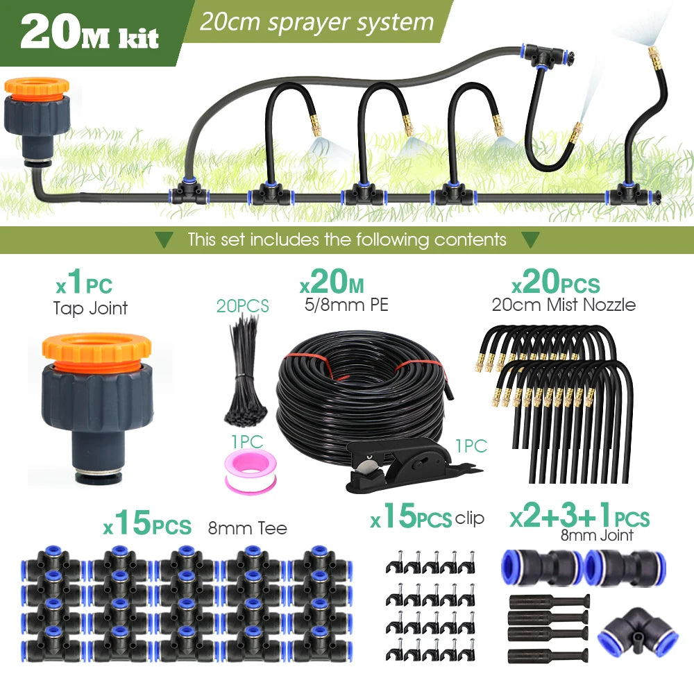Misting System: Flexible, Cooling & Perfect for Your Garden!