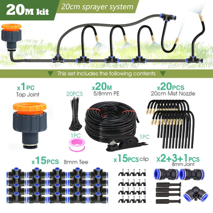 Misting System: Flexible, Cooling & Perfect for Your Garden!