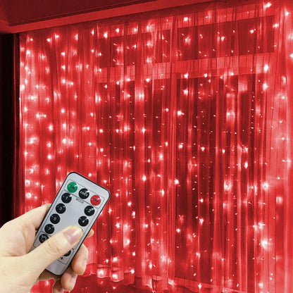 6M USB LED Fairy Curtain Lights – Festive Glow for Holidays!