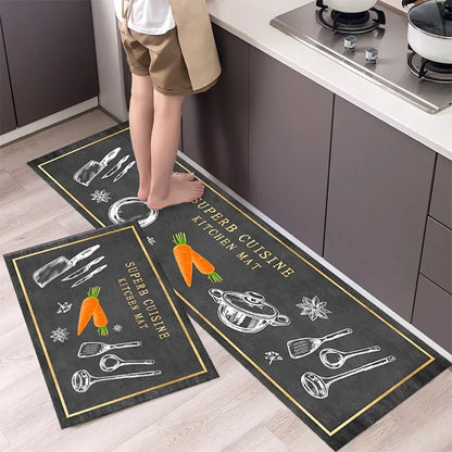Non-Slip Kitchen Mat Set – Versatile Rugs for Entry, Hallway, Bathroom, and Living Room.