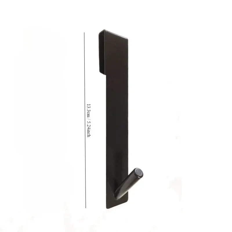 Stainless Steel Glass Door Hook - Non-Perforated & Detachable