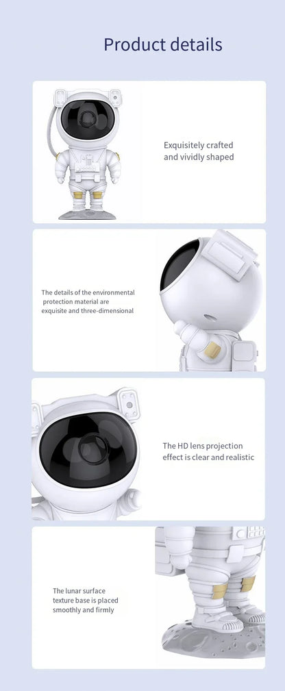 Astronaut Galaxy Star Projector – Night Light for Home, Bedroom, and Christmas Gifts