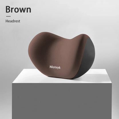 Memory Foam Car Pillow – Neck & Lumbar Support for Stress-Free Travel