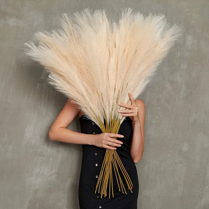 Artificial Pampas Grass Bouquet - Perfect for Home, Weddings & Outdoor Decor!