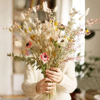 Boho Gem Phalaris & Bunny Tail Grass Bouquet – Perfect for Weddings & Decor!