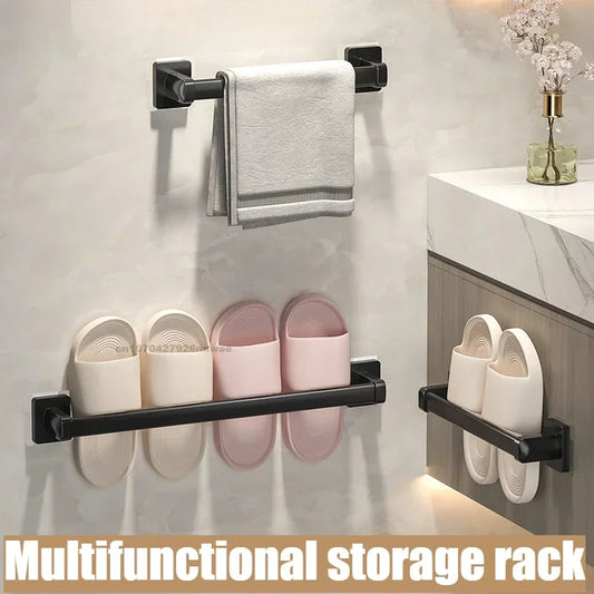 Wall Mounted Towel Rack – Stylish & Space-Saving for Bathroom & Kitchen!