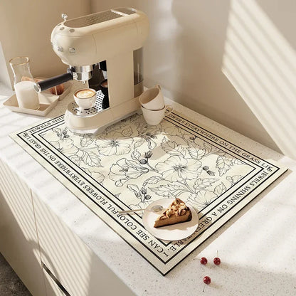 Multi-Color Diatomite Placemat – Quick-Drying, Absorbent, and Non-Slip!