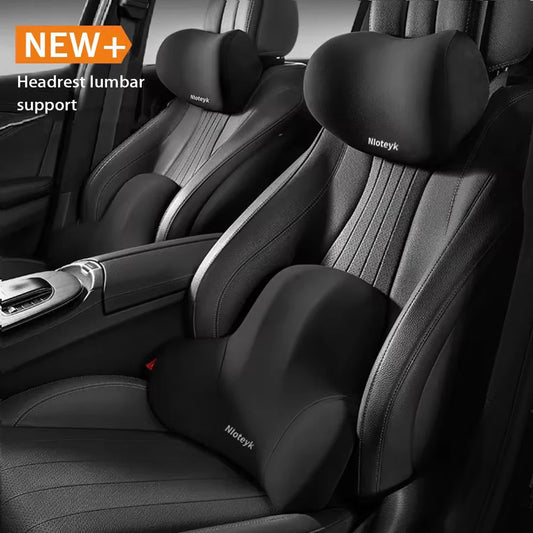 Memory Foam Car Pillow – Neck & Lumbar Support for Stress-Free Travel