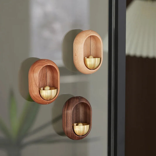 Japanese Wooden Wind Chimes – Elegant Wireless Doorbell & Decorative Hanging for Your Home!