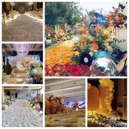 Colorful Artificial Rose Petals – Perfect for Weddings, Parties, & Romantic Decor!