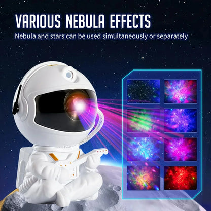 Astronaut Galaxy Star Projector – Night Light for Home, Bedroom, and Christmas Gifts