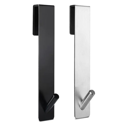 Stainless Steel Glass Door Hook - Non-Perforated & Detachable