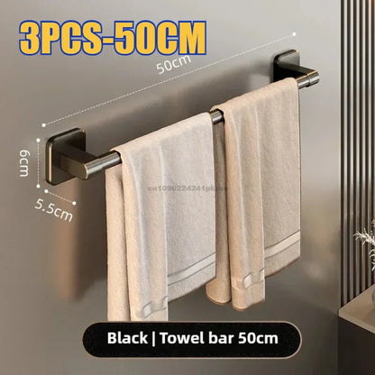 Wall Mounted Towel Rack – Stylish & Space-Saving for Bathroom & Kitchen!