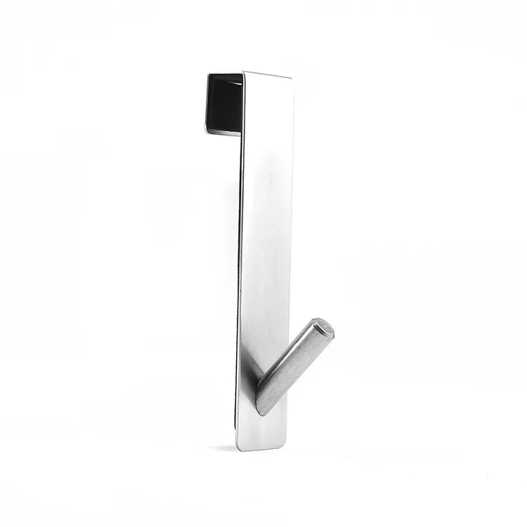 Stainless Steel Glass Door Hook - Non-Perforated & Detachable