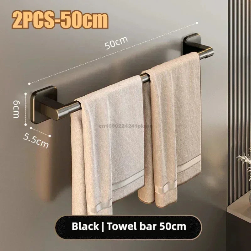 Wall Mounted Towel Rack – Stylish & Space-Saving for Bathroom & Kitchen!