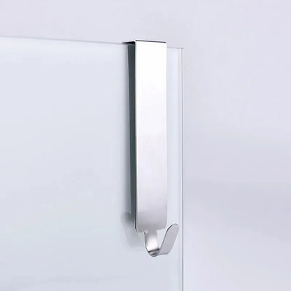 Stainless Steel Glass Door Hook - Non-Perforated & Detachable