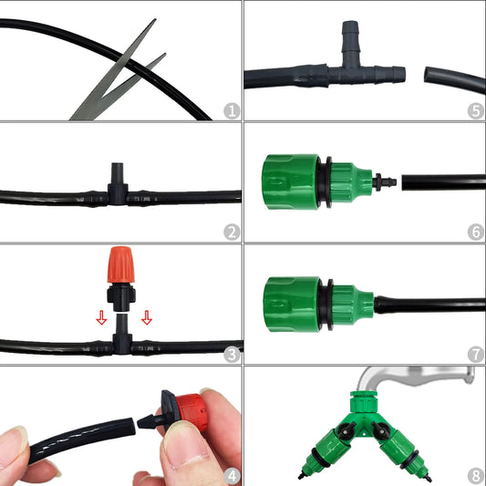 Effortless Drip Irrigation: Adjustable, Automatic & Water-Saving!