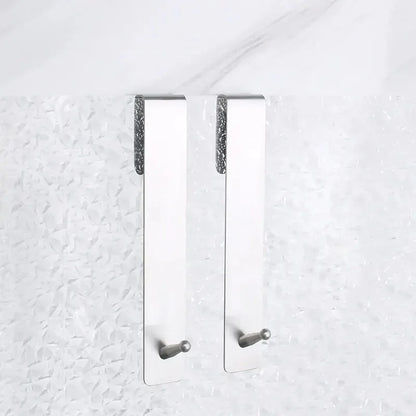 Stainless Steel Glass Door Hook - Non-Perforated & Detachable