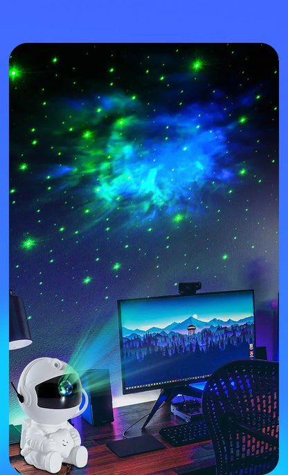 Astronaut Galaxy Star Projector – Night Light for Home, Bedroom, and Christmas Gifts