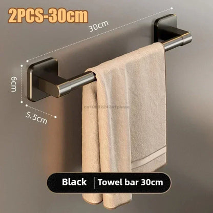 Wall Mounted Towel Rack – Stylish & Space-Saving for Bathroom & Kitchen!