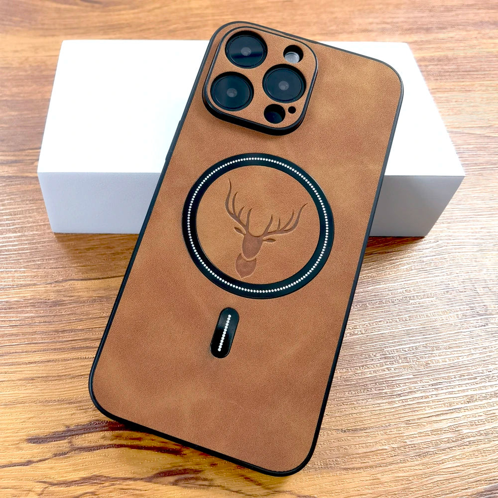 Premium PU Leather Deer Case – Magsafe Ready