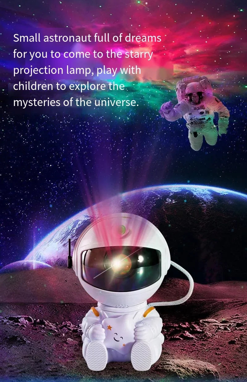 Astronaut Galaxy Star Projector – Night Light for Home, Bedroom, and Christmas Gifts